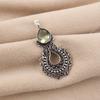 Green Amethyst Gemstone 925 Sterling Unique Pendant 1.8" Women Jewelry For Anniversary Gift CP-45-15
