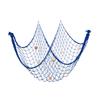Coastal Charm Cotton Fishing Net Decoration Sea Inspired Wall Art for Living Room and Bedroom 59x79in