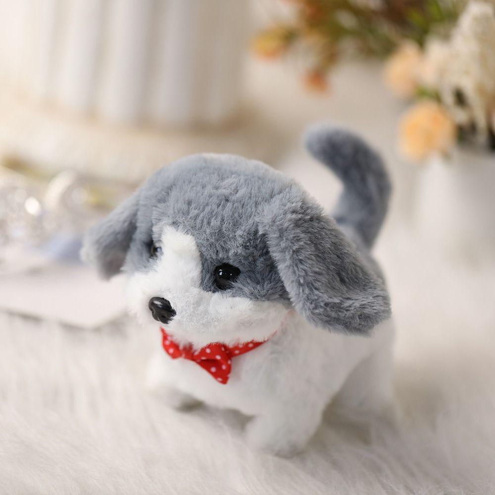 Walking Simulated Puppy Plush Walking Dog Toy Fashion Puppy Plush Toy  Chilren