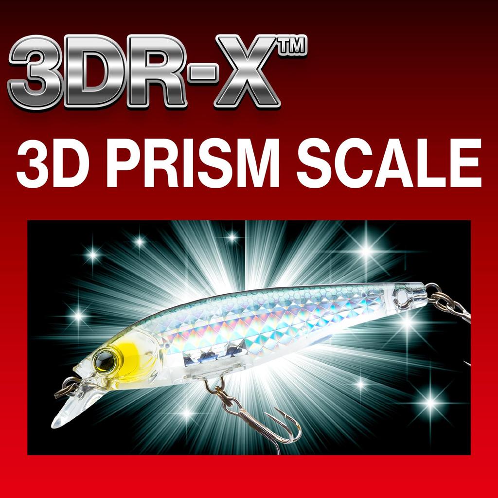 Düz Ağır Minnow Batan Levrek Prizma Altın Siyah YO-ZURI 3DR-X Yem, 60mm, Renk