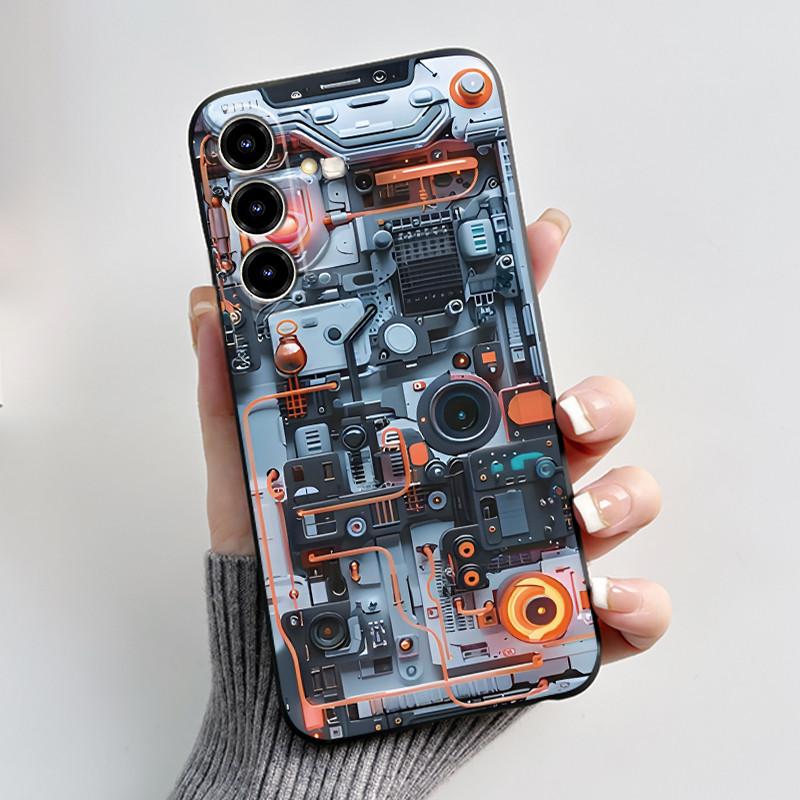 New Design Phone Case For ZTE Blade V80 Max/Nubia V80 Max Jelly Black Anti-scratch Soft Casing Colorful Rosy Cloud Pattern Shell