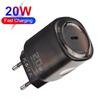 20W Single Port PD Fast Charger, US/EU Standard, Travel-Friendly Adapter