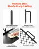 Heavy Duty Swivel Campfire Grill, 61cm Portable Camping Grill Grate & Griddle, Sturdy Steel BBQ Mesh, 360° Height Adjustable Over Fire Pit Equipment,