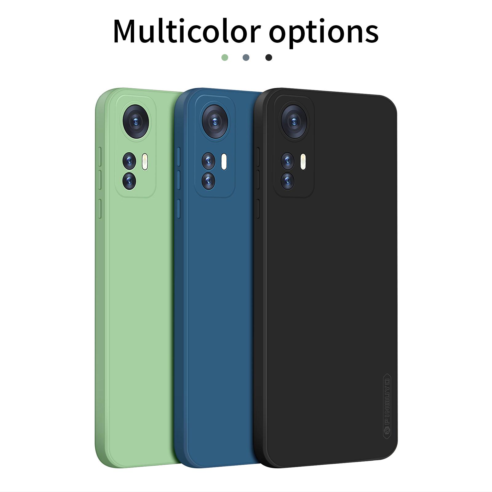 

PINWUYO Silicone Case for Xiaomi 12 5G/12X 5G/12S 5G,Silky-Soft Touch Precise Cutouts Protective Cover with Fiber Flocking Lining Black