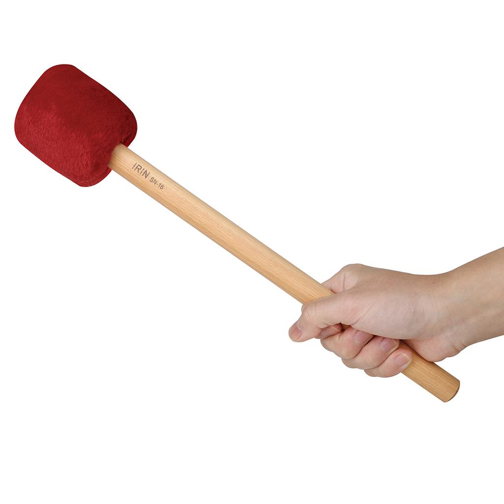 IRIN Bass Drum Mallet Long Fluffy Beech Handle Big Drum Hammer Colourful Hammerhead Percussion Instrument Parts & Accessories