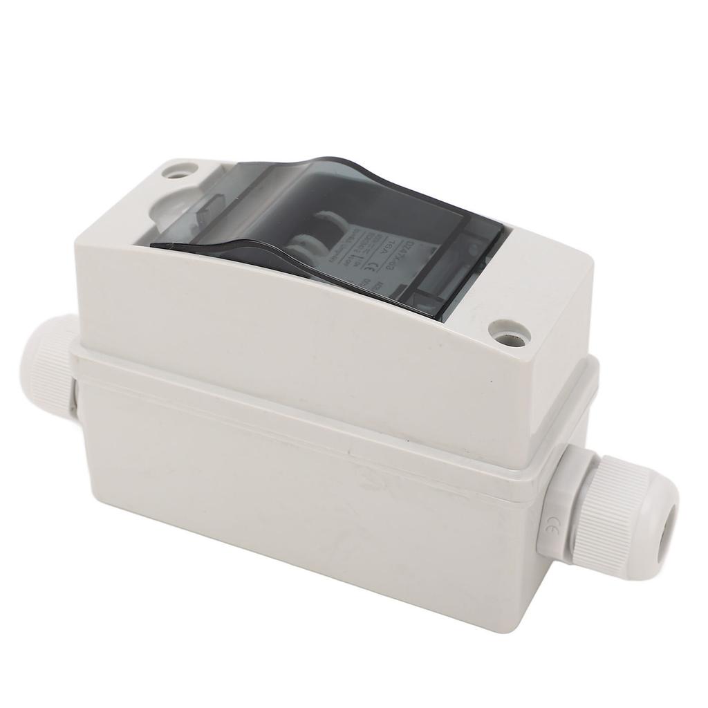 Mini Circuit Breaker DC 12‑400V AC 90‑400V Dual Power 16A Solar Disconnect Switch with IP65 Waterproof Box