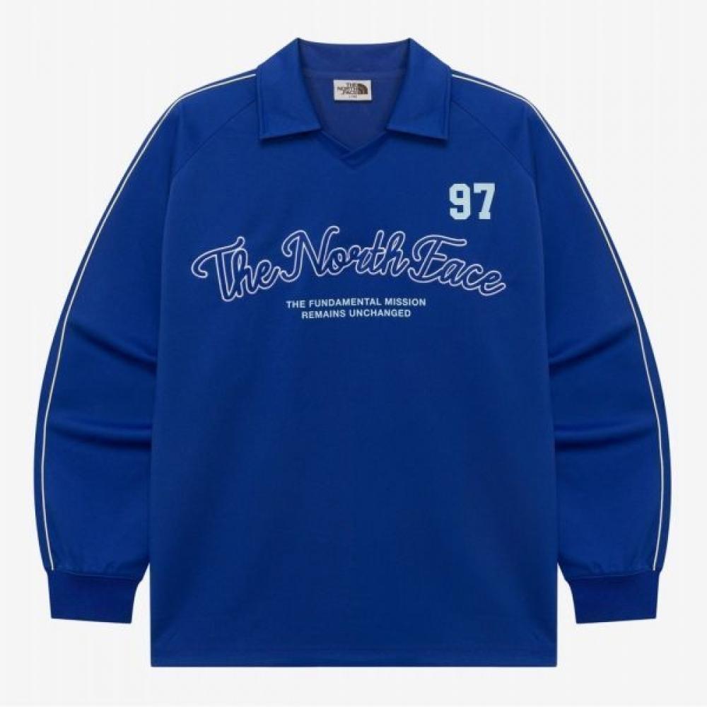 

North Face Store Genuine North Face The North Face Tnf Crew Collar Long Sleeve Tee Nt7tr04m Blu 1801212 095(M)