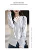 Suede Turn-Down Collar Casual Women's Shirt - Autumn/Winter Heat-Retaining Slim Fit