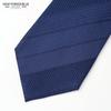 [New Yorker Blue] Solid Pattern Tie NB917348 Navy, One Size Fits All, Business Suit Style, Gift