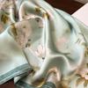 111% mulberry silk scarf women's new spring and summer elegant versatile magnolia silk scarf 11 plain crepe satin small square scarf