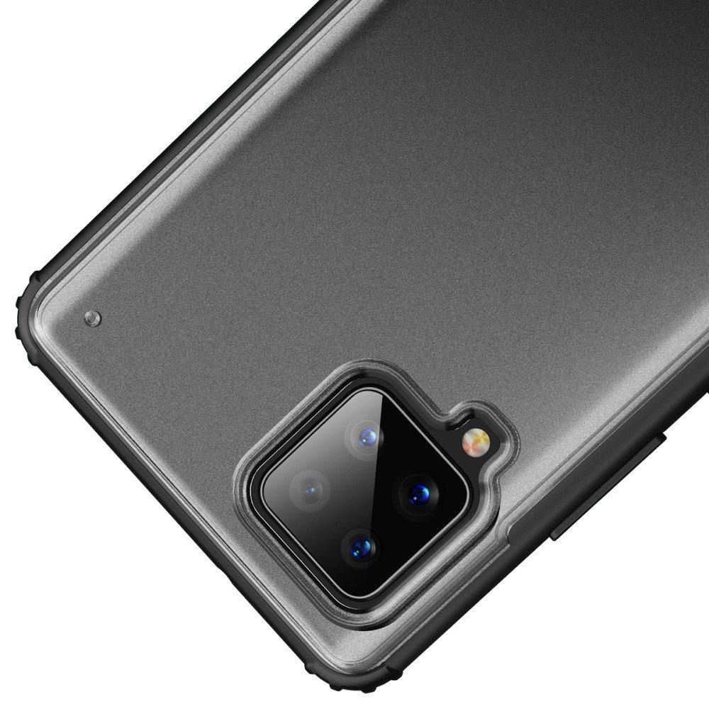 ERBORD AntiDrop Matte Hybrid Case for Samsung Galaxy A42 5G, Black