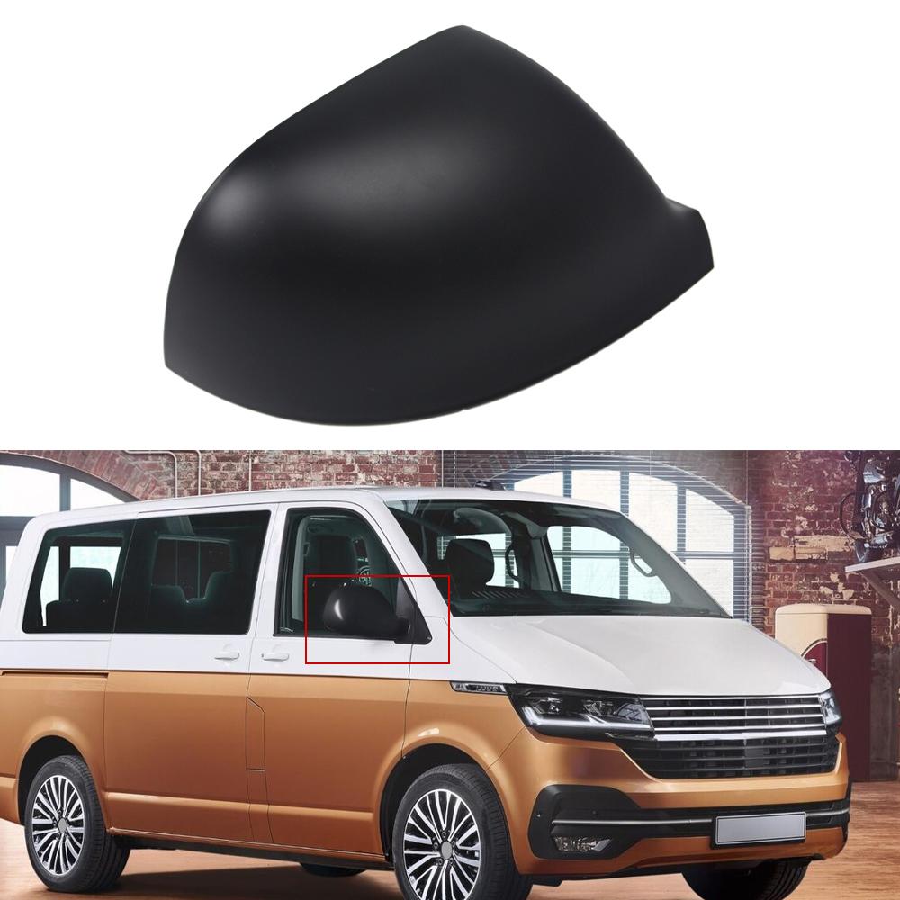 Replavcement Matte Black Side Rearview Mirror Cap Wing Mirror Cover for Volkswagen Transporter T5 T5.1 T6 2010-