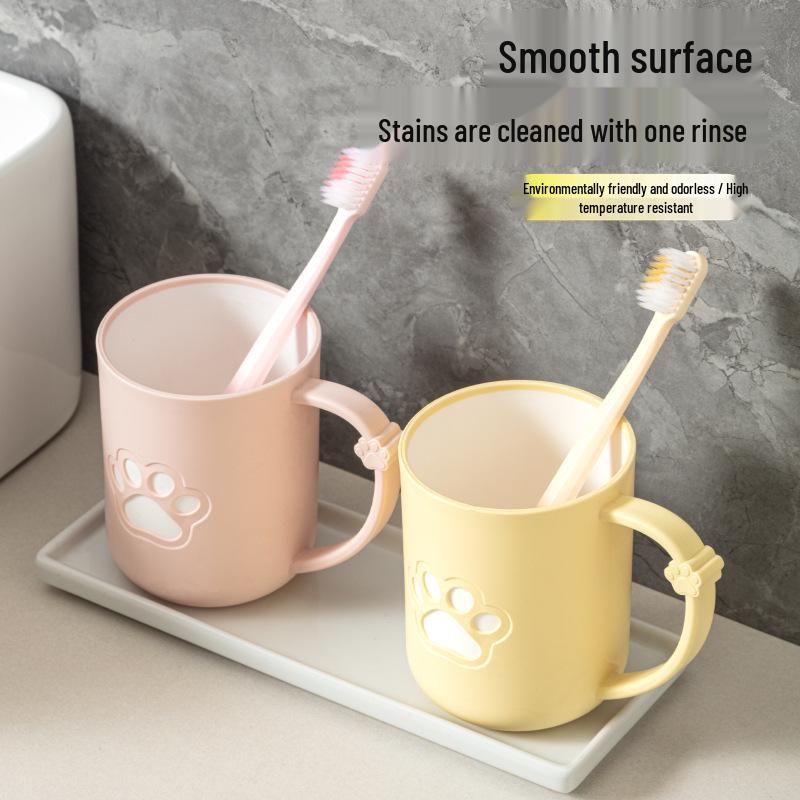 Creative Thickened Cat Paw Toothbrush Cup for Home & Dorm Use
