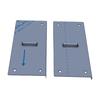Mailbox Post Extender Brackets, 304 Stainless Steel Hvy Duty for 4x4