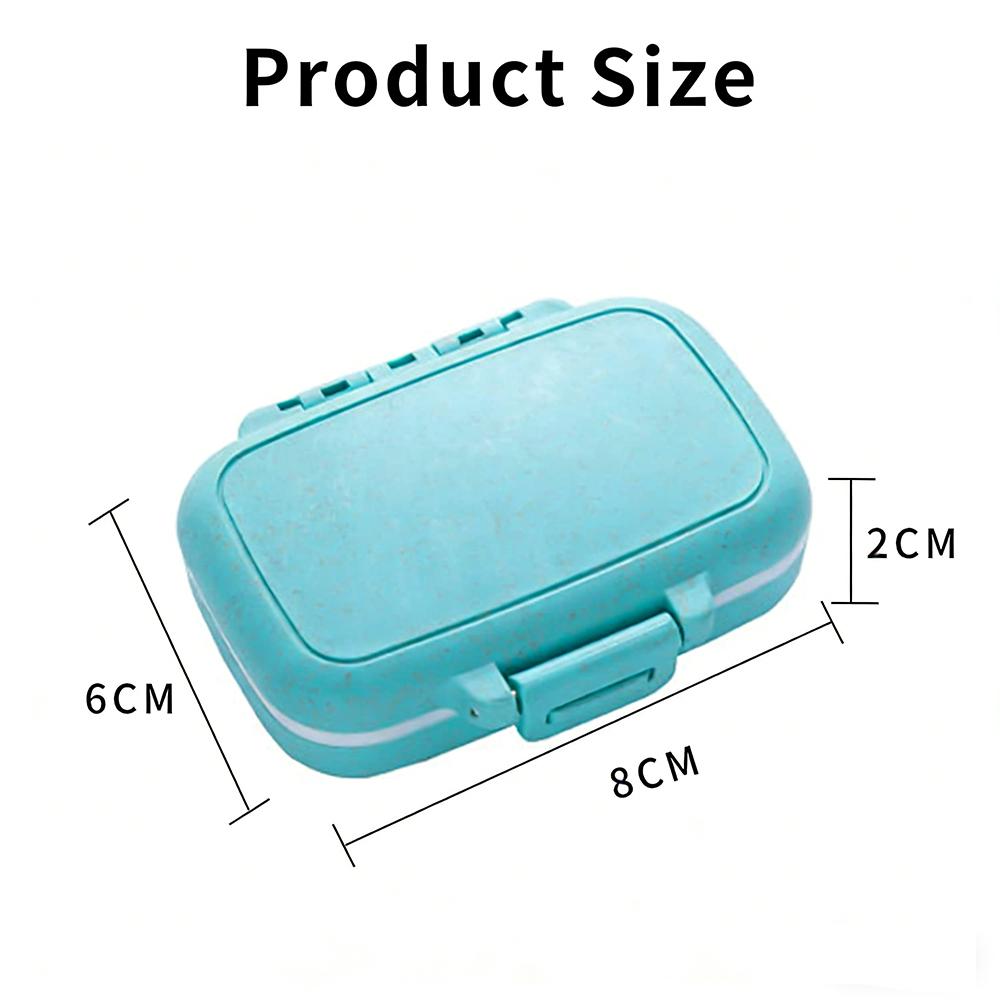 New Portable Pills Organizer Compact Pill Organizer for Home Travel Lightweight and Practical Pill Case 1 Day 3 Times Small