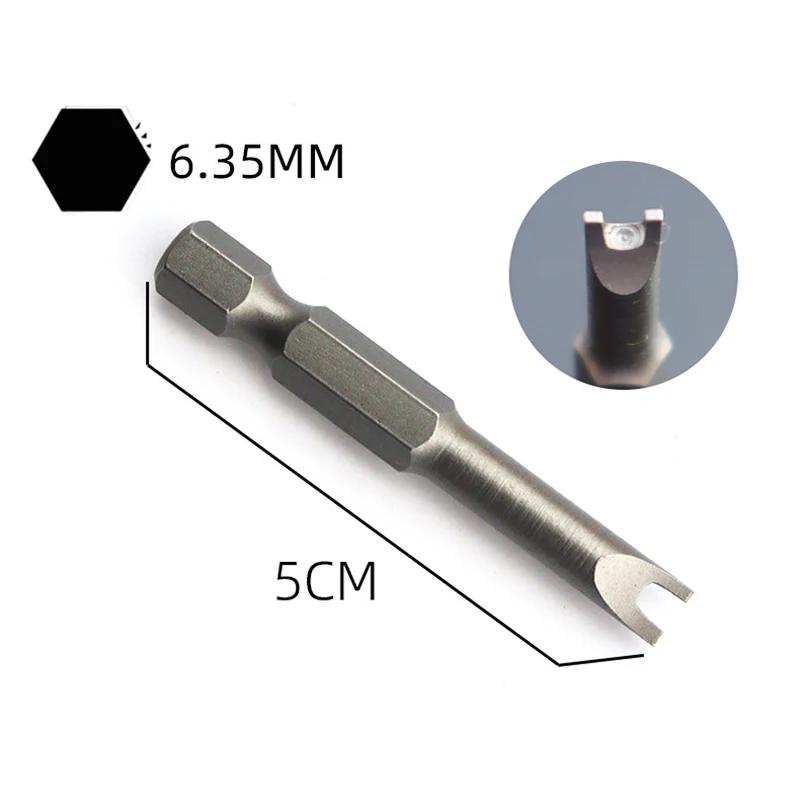 Special-Shaped Screwdriver Bit Set Hexagonal Handle Screwdriver Bit Tool U-Shaped Y-Shaped Three Points Cross Triangle Magnetic