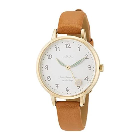 Fieldwork Watch Analog Fully Flower Motif Leather Belt GY039-3 Women s Brown