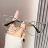 A Luxurious Cat Glasses with Anti Blue Light Function, Retro Punk Style, Suitable for Ladies and Party Decoration