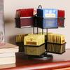 Iron Wire Tea Bag Holder Detachable Double Layer Storage Desktop Organizer for Coffee Sugar Tea Bags