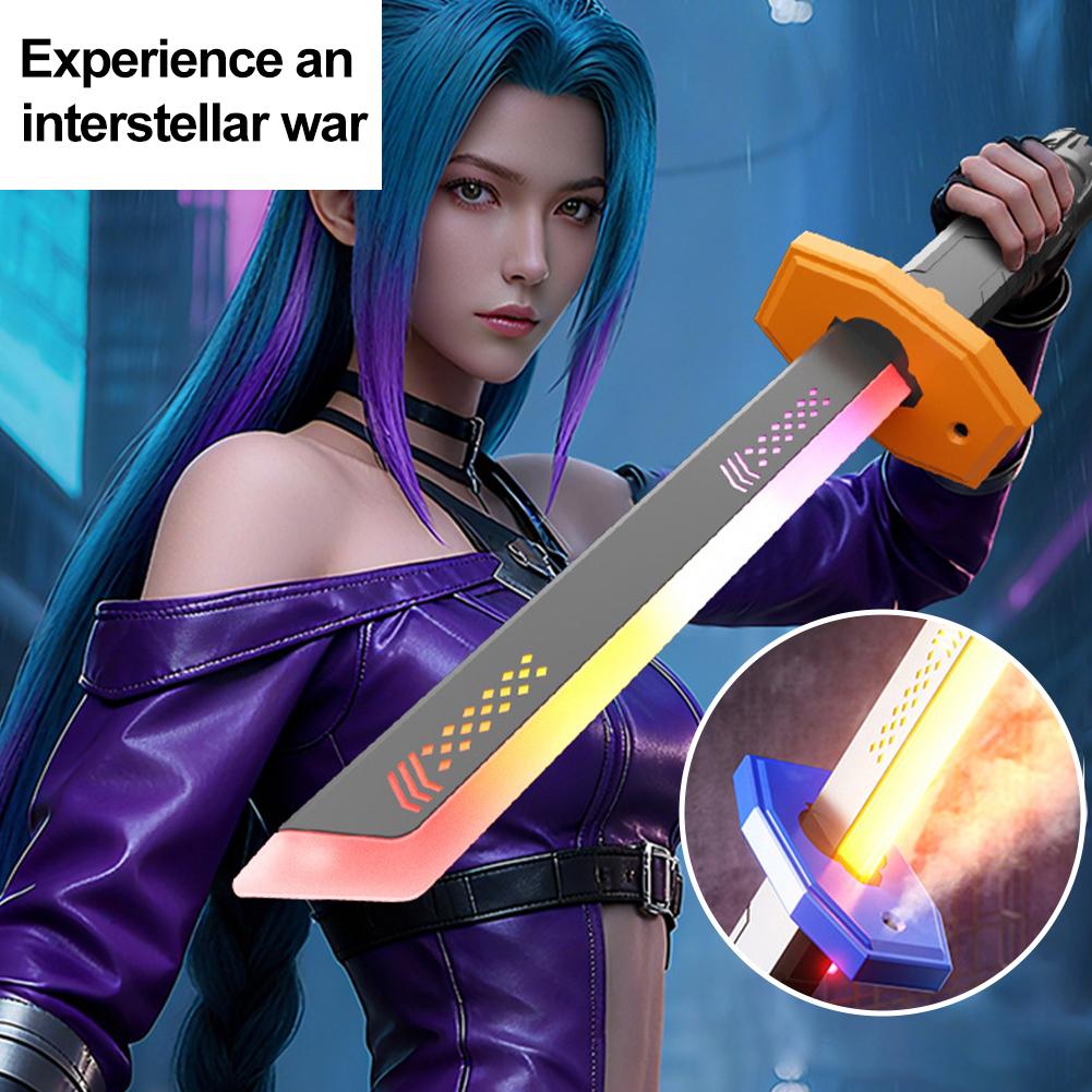 Rainbow Lightsaber Toy With Cool Lights And Sound Effects Cosplay Cool Flashing Toy Holiday Props Cool Toy