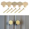 5 Piece Nordic Style Hexagon Brass Cabinet Knobs Cupboard Handle Polished Door Handles Pulls