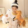 Simulation Horses Plush Toy Stuffed Soft Animal Dolls Real Life Mustang Pillow for Children Kids Creative Birthday Decor Gifts