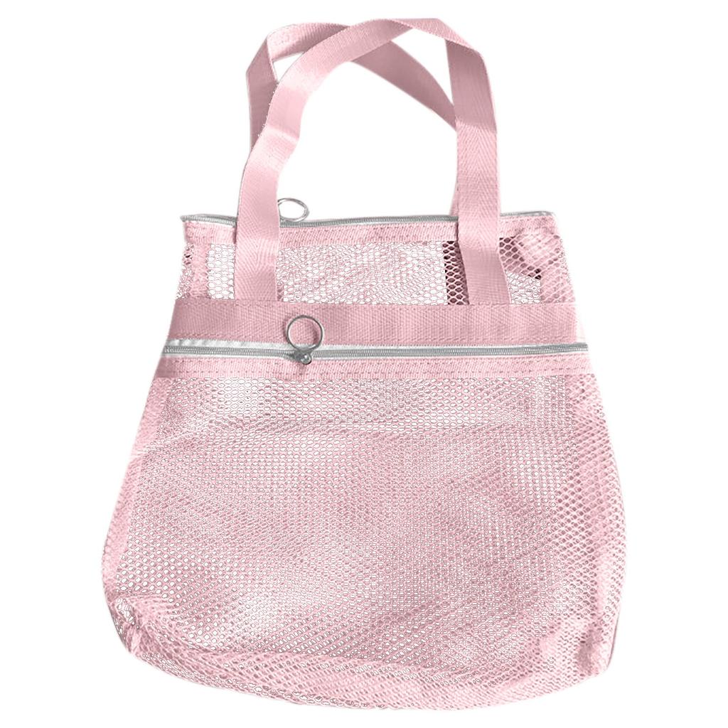 Portable Travel Makeup Bag Transparent Mesh Storage Washing Bag Toiletries Organizer Pouch Portable Bath Shower Storage Bag