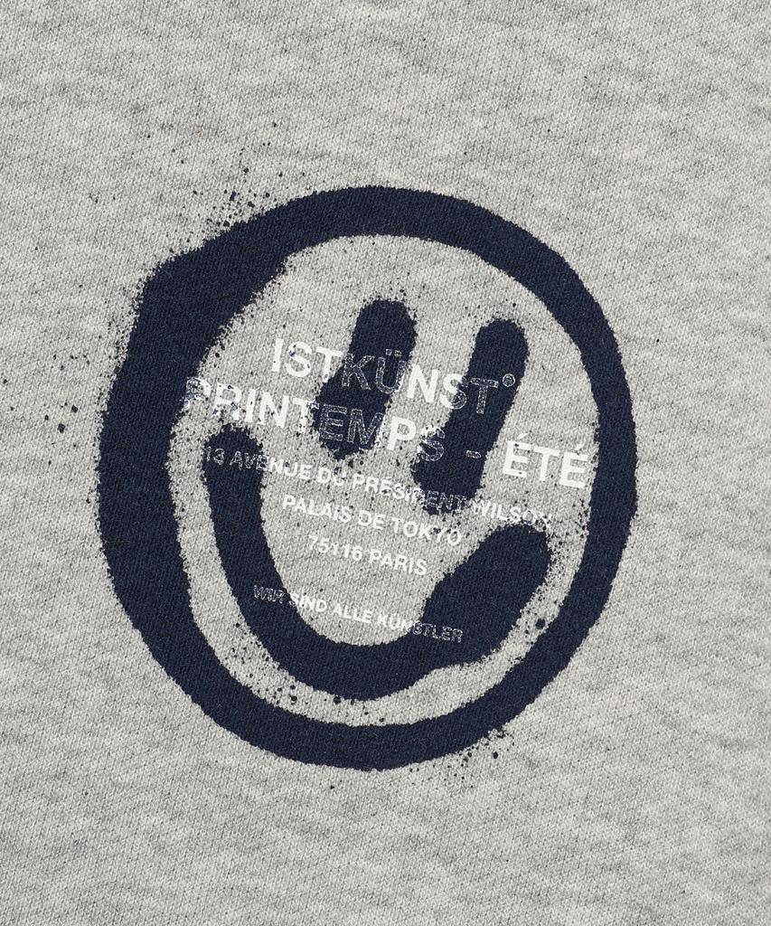 Istkunst Logo&Smiley Hood Zip Up_Grey(Ik2Efmm480A)