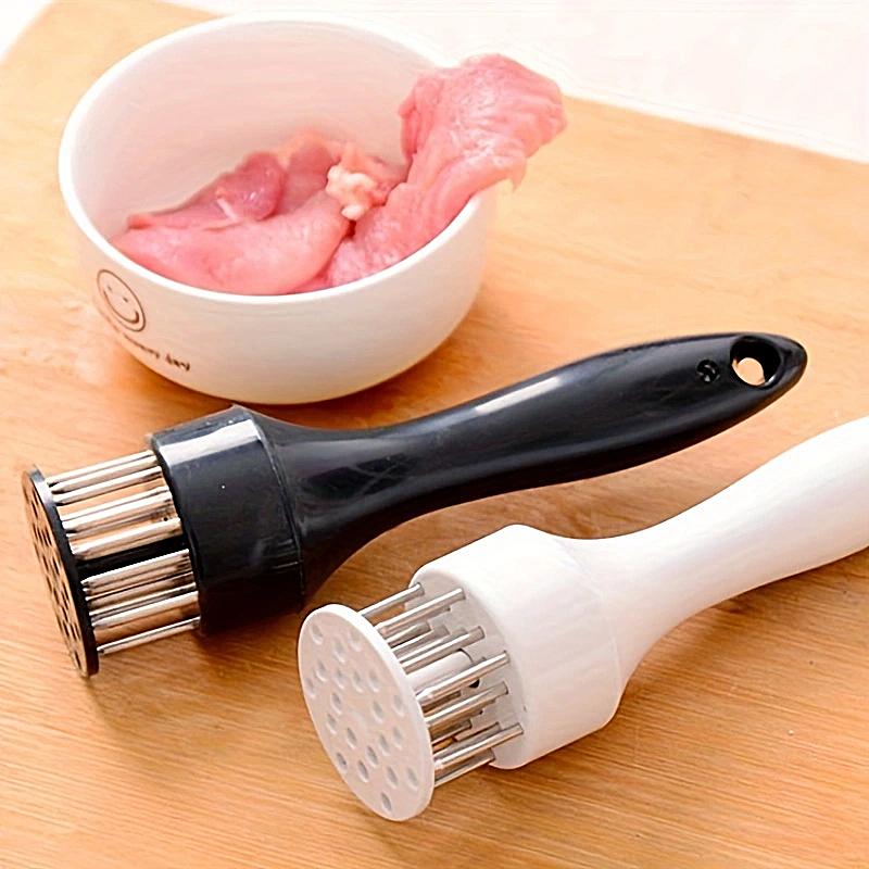 1pc 16-needle Stainless Steel Tenderizing Needle Meat Tenderizer Meat Softener Kitchen Artifact