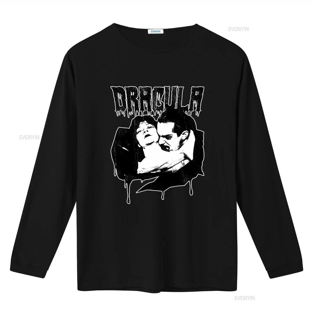 Dracula Vampire Biss Bela Lugosi T-Shirt für Herren Gothic Horrorfilm Inspiriertes Design vintage Gewaschenes Oberteil für den Alltag