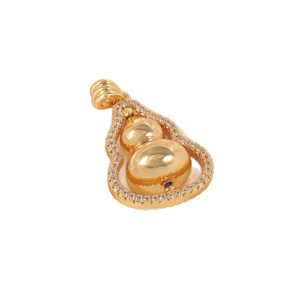 Golden Gourd Pendant: Fortune-Attracting Luxury Chain with Exquisite Design, Versatile Chinese-Style Accessory