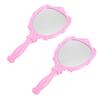 Makeup Mirror Handheld Mirror for Cosmetic Use 2Pcs Foldable Portable Design