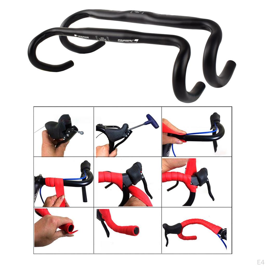 Liga de Alumínio 6061 Guidão de Bicicleta Guidões Curvos Bicicleta Montanha