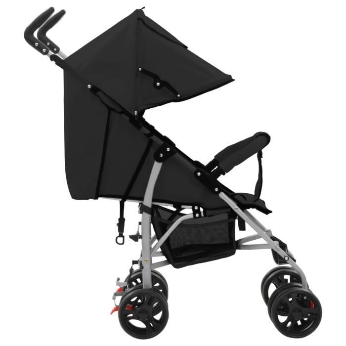 VidaXL Salon de jardin 7 pcs avec coussins Résine tressée Noir