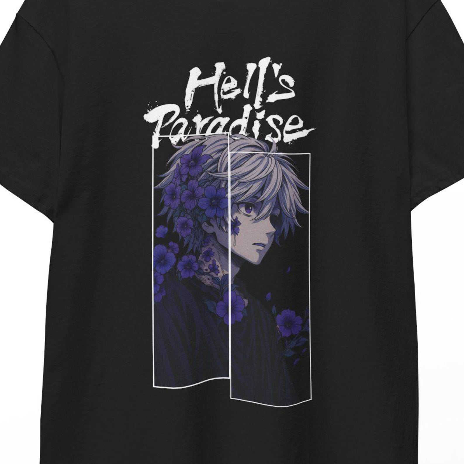hell s paradise,hell s paradise poster,HellsParadise Shirt,hell s paradise sticker,hell s paradise print,Gabimaru,Gabimaru Shirt, yuzuriha XL