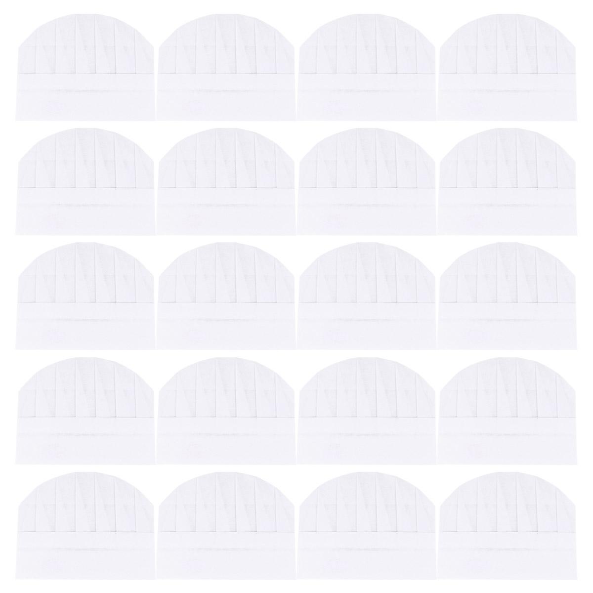 

20 шт. Костюм для детей Стираемые белые доски Детский шеф-повар Бумажная шляпа Фартук Одноразовый Человек Малыш 25X20CM белый