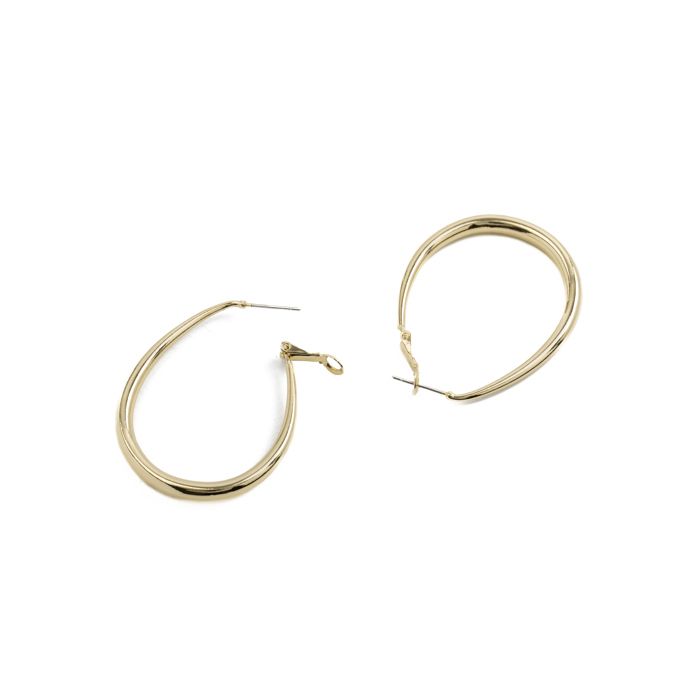 Luxenter Boucles d'oreilles de 38 mm de diamètre, finition en or 18 carats - Babo