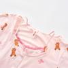 Fenteng 100% Cotton Sleepwear Spring Long-Sleeved Camisole Cartoon Home Suit for Girls