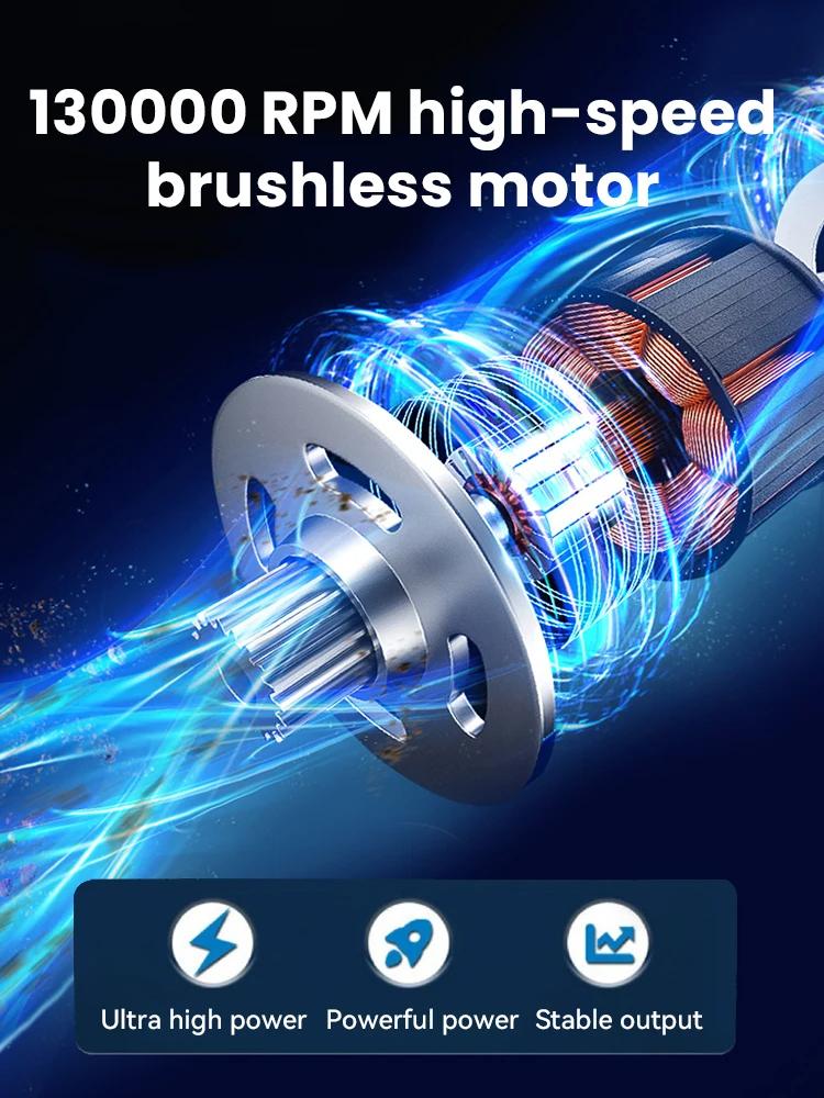 1PC Turbo Jet Violent Fan with Storage Bag 130000RPM Wind Speed 52m/s Portable Mini Air Blower Handheld Car Dust Blowing Tools