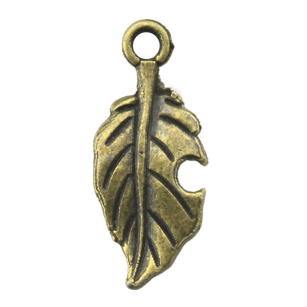 Filigree Leaf Charms Antique Alloy Pendants For Nature Inspired Jewelry