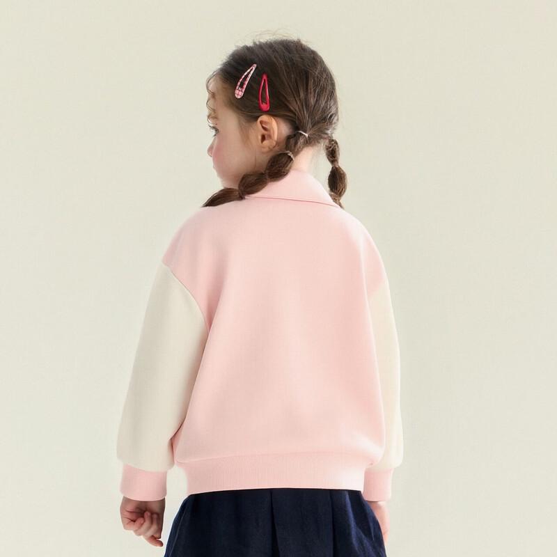 

DEESHA Girls Color-Block Baseball Jacket 120