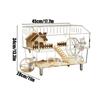 Hamster Enclosure Animal Clear House Habitat Small Pet Enclosure Habitat For Hamster Dwarf Gerbil Hedgehog Ferret Chinchilla