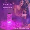 Colour 316 LED Crystal Table Lamp Rechargeable Touch Rose Romantic Night Lamp Bedroom Bedside Lamp Living Room Bar Decoration