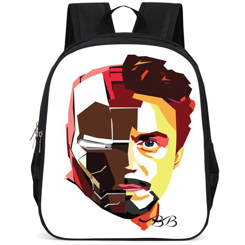 Stylowy plecak dla dzieci Iron Man 15 cali, duża pojemność, lekki, wykonany z tkaniny Oxford