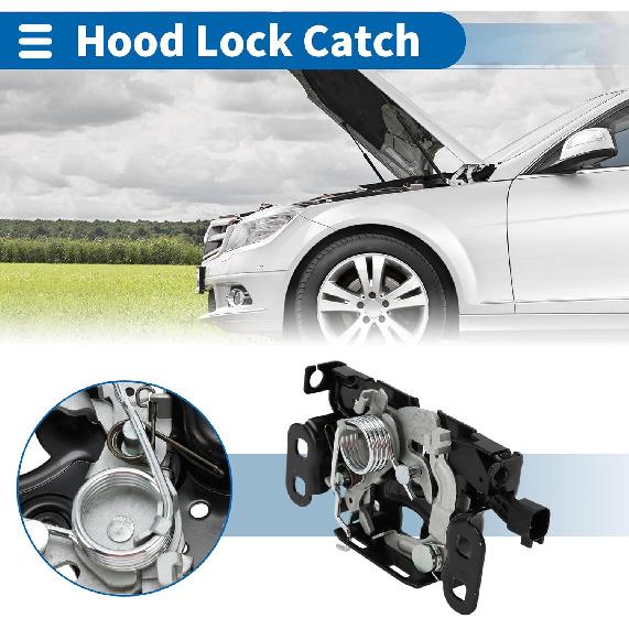 Hood Latch Assembly for Jeep Compass MP 2017-2019 Engine Hood Latch Lock Release No.68248965AD 1 Pcs