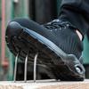 Summer Air Cushion Work Safety Shoes For Men Women Breathable Work Sneakers Steel Toe Shoes Anti-puncture Safety Protective Shoe
