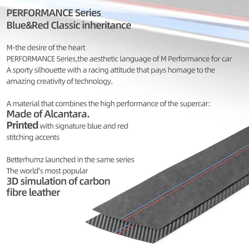 Betterhumz for BMW X3 F25 X4 F26 2011- Car Interior Door Panel Strips 4PCS Performance Sticker Made of Alcantara Accessories