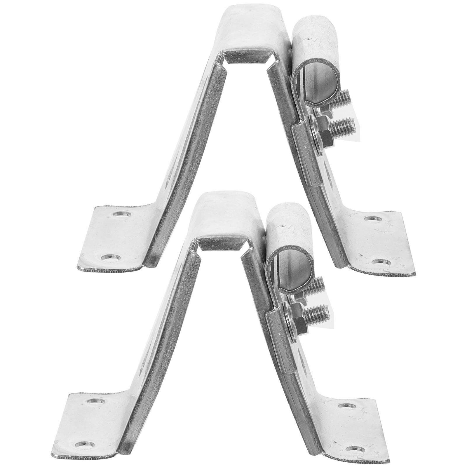2pz Staffa Superiore per Porta da Garage Parti Rulli Sezione Sostituzione Accessori Ferramenta Zincata Infissi Porte Residenziali argento