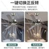 High Wind Force No-Lamp Ceiling Fan, Living Room and Dining Room Fan, Silent Antique Industrial Electric Fan with Light