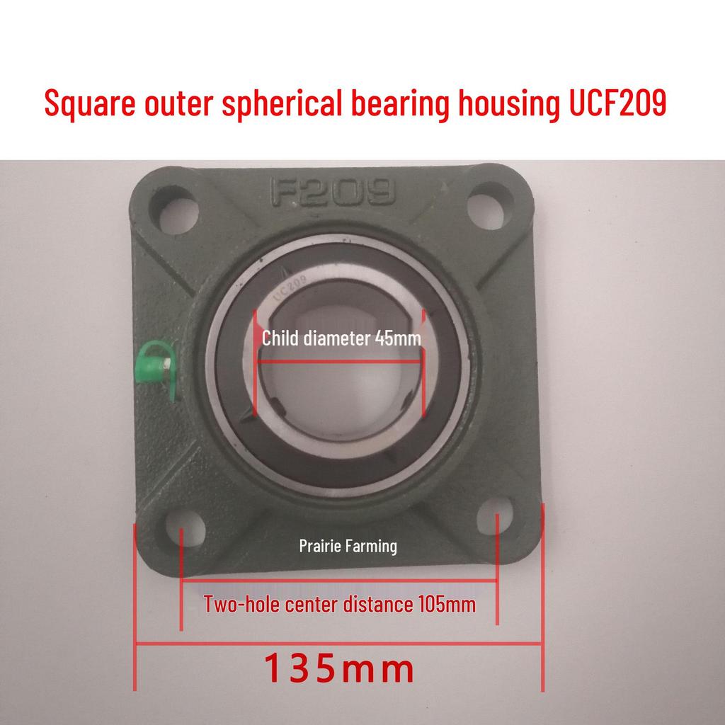 Heavy Duty Agricultural Machinery Feed Mixer & Chopper Parts: Bearing Housing, Scraper, Thick Universal Joint, Ball.